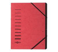 Pagna Document Wallet 7 Teilig of Agglomerated Pan red 7-Piece