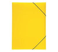 Pagna Lucy Colours Folder with Elasticated Fasteners A3 Polypropylene 3 Inside Flaps Yellow