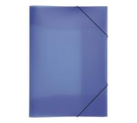PAGNA Folder Lucy Colours A3 Polypropylene Elasticated Fasteners 3 Inside Flaps Dark Blue