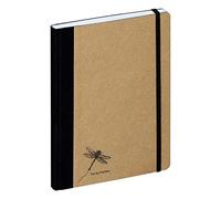 Pagna Notebook A5 Pure, Kraft Paper Cover and Embossing, 192 Pages of Squared Paper