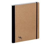 Pagna Pure A4 Recycled Kraft Paper Cover Embossed 192 Pages of Squared Paper