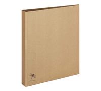 Pagna Pure A4 Ring Binder, Practical 2-Ring Mechanism, Sturdy Grey Cardboard Cov