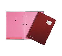 Pagna Signature Folder Deluxe 10-Piece with Expandable High Quality Plastic Back Cover Pink Blotting Paper