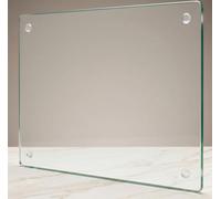 Pagnanno. Chopping Board-Catering Cutting Set-Kitchen Board-Glass Worktop Savers-Sink Chopping Board-Large-Worktop Protectors Heat Resistant- Clear Design (Design 11, 30 x 20 cm (Pack of 1))