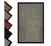 Pagnanno. - Dirt Trapper Door Mat - Indoor/Outdoor non-slip Washable Barrier Door Mat, Heavy Duty Entrance Rug Shoes Scraper, Super Absorbent Front Doormat Carpet (Beige, 80x120cm (Pack of 1))