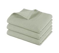 Pagnanno. - Hotel Quality Kitchen Tea Towels & Waffle Weave - Professional Grade Cotton 45 x 70 cm | Super Absorbent and Fast Drying dish, Kitchen and Bar Towels (Pack of 3 (45x70cm), Sage Green)