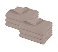 Pagnanno. - Hotel Quality Kitchen Tea Towels & Waffle Weave - Professional Grade Cotton 45 x 70 cm | Super Absorbent and Fast Drying dish, Kitchen and Bar Towels (Pack of 6 (45x70cm), Taupe)