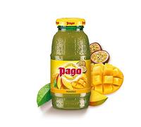 Pago - Mango - Natural Fruit Juice Drink, Vegan Friendly and Gluten Free, 200ml (Pack of 12 Bottles)