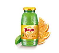 Pago Premium Fruit Since 1888|Pago Orange - 100% Natural Fruits and Vegan Friendly and Gluten Free 200ml (Pack of 12)
