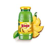 Pago - Pineapple - 100% Natural Fruit Juice Drink, Vegan Friendly and Gluten Free, 200ml (Pack of 12 Bottles)