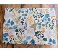 Pago Poco PAG Little Novita. Tablecloth Outside Size 140 X 300 cm. Green Leaf Cotton. Made In Italy.