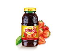 Pago - Strawberry - Natural Fruit Juice Drink, Vegan Friendly and Gluten Free, 200ml (Pack of 12 Bottles)