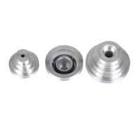 Pagoda Aluminum Pulley Wheel for Benchtop Drill Press Z4116 - 4-Step/5-Step Transmission Wheel Compatible with A-Type V-Shaped Timing Belt,(3pcs Set)