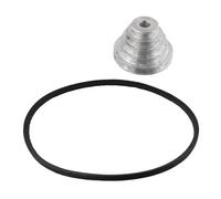 Pagoda Aluminum V-Belt Pulley Wheel Set for Benchtop Drill Press - 4-Step or 5-Step Adjustable Transmission Wheels with K660 Timing Belt (66 cm,(18MM)