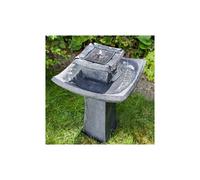 Pagoda Fountain Water Feature Smart Solar Garden Oriental Birdbath 1170529
