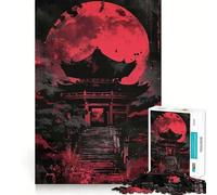 Pagoda Japan Landscape Hard Jigsaw Puzzle for Adults 1000 Pieces Solid Logic Toy Simple Fun Precision Cut (50x75cm)