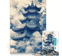 Pagoda Japan Landscape Jigsaw Puzzles for Adults1000 Pieces Recall Upgrade Peaceful Time Tight Cut Santa Wish List (38x52cm)