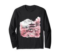 Pagoda Japanese Pagoda Tower Japanese Art Artwork Nature Long Sleeve T-Shirt