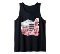 Pagoda Japanese Pagoda Tower Japanese Art Artwork Nature Tank Top