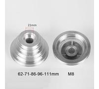 Pagoda Pulley Wheel Set for Benchtop Drill Press, Aluminum V Type Belt Transmission Wheel Compatible with Z4116 High Pedestal, 4-Step/5-Step Speed Adjustment,(21mm)