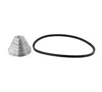 Pagoda Pulley Wheel V Belt Transmission Set for Benchtop Drill Press Featuring Aluminum and Rubber Materials Suitable for Motor Shaft Drive Systems (14mm)