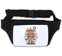 Pagoda Tower Japanese Architecture Japan Hip Hop Style Waist Bag Fanny Pack White