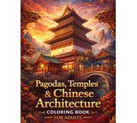 Pagodas, Temples & Chinese Architecture Coloring Book for Adults: 120+ Intricate Pages of Ancient Houses, Gardens, Palaces & Traditional Chinese ... for Adults Designed for Comfort and Joy)