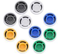 PAGOW 10pcs Shower Flow Restrictor GPM 1.5/1.8/2.0/2.5/3.0 Shower Flow Reducer Shower Head Water Flow Restrictor Set for Shower Head, Hand Shower (0.55 x 0.55 x 0.2 inch)