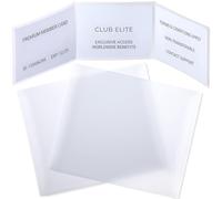 PAGOW 2 Pcs Matte Clear Plastic Mahjongg Cards Holder Cover, Mahjong Card Sleeve Protector for NMJL Large Size Print Scorecard