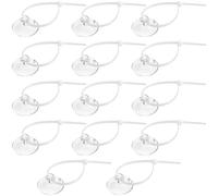 PAGOW 28pcs Clear Aquarium Suction Cups, Removable Window Sucker Cups Hooks with Adjustable Zip Ties, Multi-Purpose Cable Management Suction Pads Clips for Hanging String Lights Binding Moss Plants