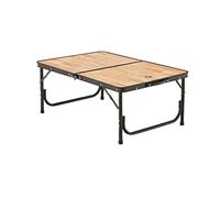PAGUON OTHZON Camp Table Folding Camping Table 3.6kg Aluminum Alloy Waterproof Table Portable Adjustable Height Outdoor BBQ Desk (Color : Brown) (Beige)
