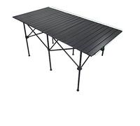 PAGUON OTHZON Folding Dining Table Aluminium Alloy Camping Travel Hiking Table BBQ Picnic Party Desk Garden Folding Tables Desk Outdoor Folding Table (Color : M 140x70x70cm)