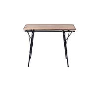 PAGUON OTHZON Folding Dining Table Aluminum Lifting Folding Table Light Wood Grain Telescopic Table Retractable Outdoor Camping Barbecue Table Portable (Color : Small)