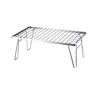 PAGUON OTHZON Folding Dining Table Outdoor Camping Portable BBQ Table BBQ Folding Table (Color : Stainless Steel)