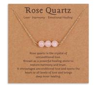 PAGUON QYYZTQY Gold Plated Handmade Natural Crystal Healing | Black Tourmaline, Moonstone, Turquoise, Peridot, Carnelian, Citrine, Rose Quartz, Green Aventurine Pendants Jewelry for girls