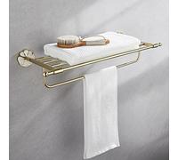 PAGUON Towel Racks,Towel Rails, Towel Rail for Bathroom,Brass Hand Towel Holder Bar Wall Mounted Hand Towel Bar Bathroom Towel Holder Kitchen Dish Cloths Hanger/Bath Towel Rack 60Cm/a