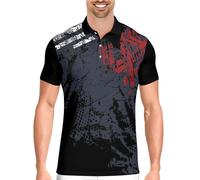 PAGYMO Funny Golf Shirts for Men Crazy Print Pattern Colorful Wild Novelty Moisture Wicking Performance Mens Polo Shirt, Aop-polo-16231, 3XL