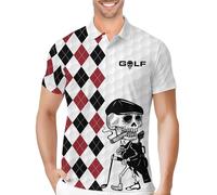 PAGYMO Funny Golf Shirts for Men Crazy Printed Pattern Colorful Wild Novelty Moisture Wicking Performance Mens Polo Shirt, Aop-polo-20305-, XL