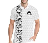 PAGYMO Funny Golf Shirts for Men Crazy Printed Pattern Colorful Wild Novelty Moisture Wicking Performance Mens Polo Shirt, Aop-polo-11203, XL