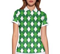 PAGYMO Funny Golf Shirts for Women Print Crazy Pattern Cute Novelty Moisture Wicking Short Sleeve Tennis Polo Shirt, Aop-wpol-00309, 3XL