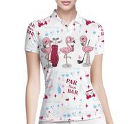 PAGYMO Funny Golf Shirts for Women Print Crazy Pattern Cute Novelty Short Sleeve Moisture Wicking Tennis Polo Shirt, Aop-wpol-36999, 3XL