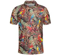 PAGYMO Golf Shirts for Men Crazy Print Hawaiian Funny Mens Polo Shirt, Aop-polo-92423, XXL
