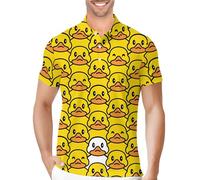 PAGYMO Golf Shirts for Men Funny Golf Apparel Shirts for Men Hawaiian Polo Shirts for Men Golf Gift, Aop-polo-64839, Large