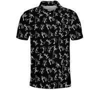 PAGYMO Golf Shirts for Men Funny Golf Polos for Men Tropical Golf Shirts for Men Golf Gift, Aop-polo-83333, XL