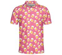 PAGYMO Golf Shirts for Men Funny Golf Polos for Men Tropical Golf Shirts for Men Golf Gift, Aop-polo-92888, XXL