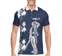 PAGYMO Golf Shirts for Men Polo Shirt Mens Funny Swing Patriotic American Flag Shirt Crazy Dry Fit Print Polos, Aop-polo-20306, Large