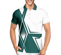 PAGYMO Golf Shirts for Men Polo Shirt Mens Funny Swing Patriotic American Flag Shirt Crazy Dry Fit Print Polos, Aop-polo-13583, Medium