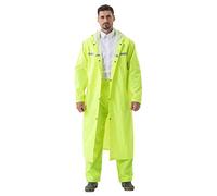 Pahajim Poncho Waterproof Adult Long Raincoat Waterproof Rain Jacket Reusable with Reflective Tape Lightweight Breathable with Adjustable Hood for Women Men Hiking Traveling Camping