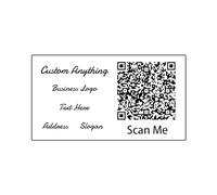 Pahdecor 50 Custom QR Code Stickers for Business Personalized Instagram QR Code Labels for Storage, Design Your Own Decals Small Mini Icon Sticker, Full Color Printing - 2.25 X 1.25 Inch