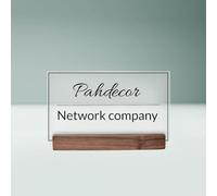 Pahdecor Desk Name Plate Personalized Custom Lighted Frosted Acrylic Nameplate Plaque Engraved Name Plates for Desk and Door Signs Office Decor Nameplate New Job Teacher Gift (Frosted)
